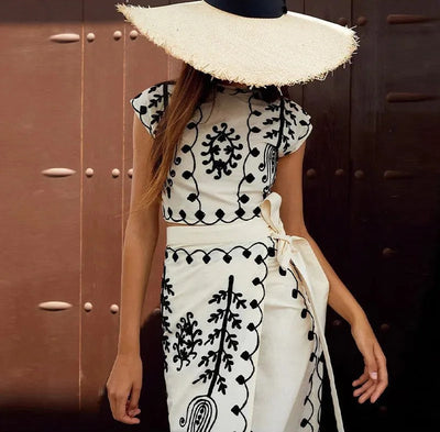 Lincy ™ | Top Met Wijde Rok Set