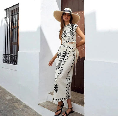 Lincy ™ | Top Met Wijde Rok Set