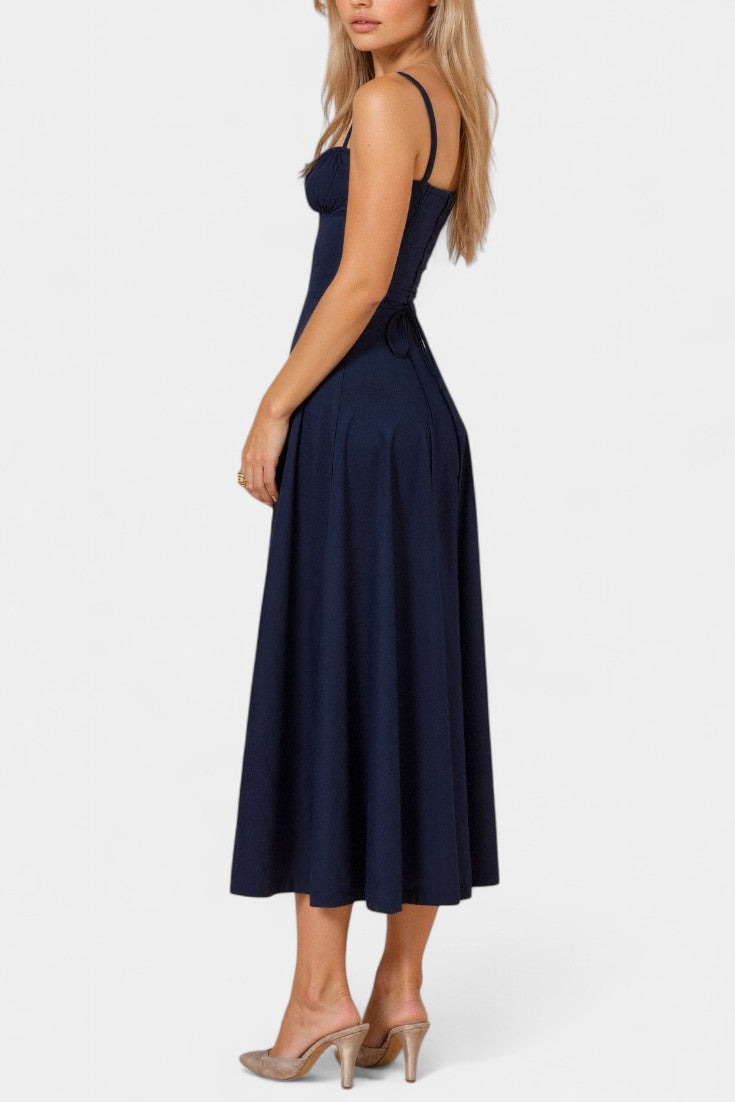 Flora Corset A-Lijn Midi Jurk