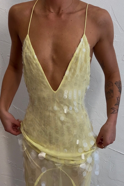 Aaliyah | Maxidress zonder Mouwen met V-hals