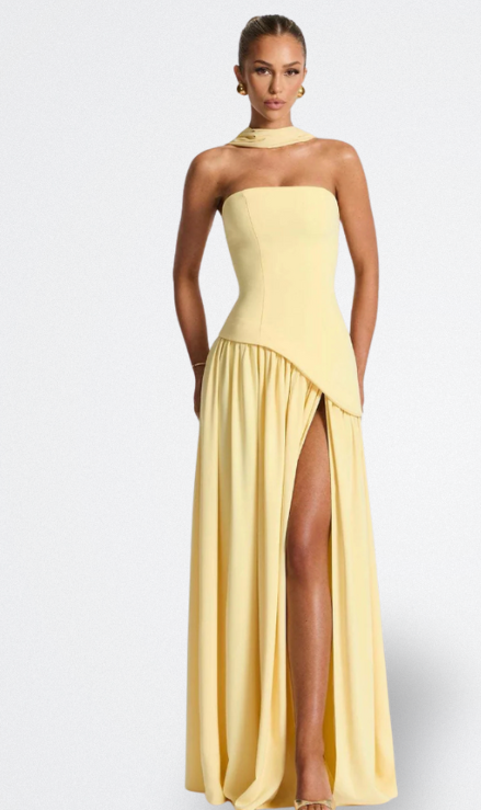 Aria | Lange Strapless Jurk