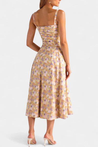 Flora Corset A-Lijn Midi Jurk