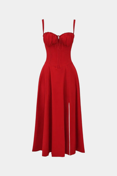 Flora Corset A-Lijn Midi Jurk