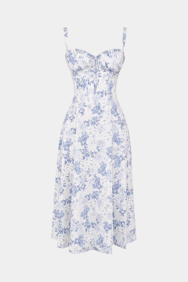 Flora Corset A-Lijn Midi Jurk