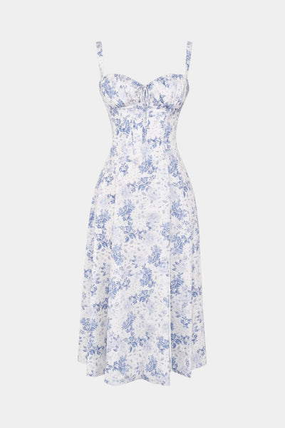 Flora Corset A-Lijn Midi Jurk