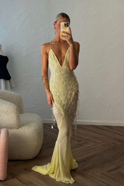 Aaliyah | Maxidress zonder Mouwen met V-hals