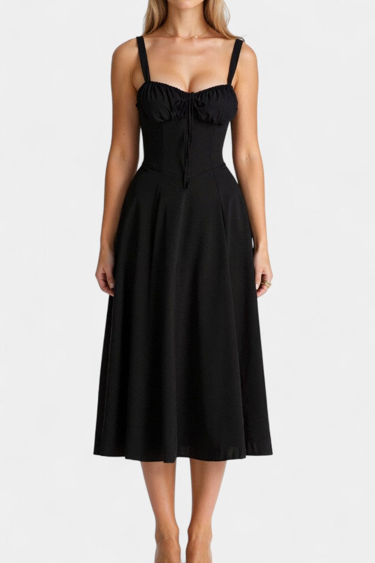 Flora Corset A-Lijn Midi Jurk