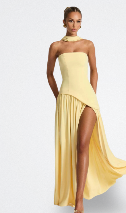 Aria | Lange Strapless Jurk