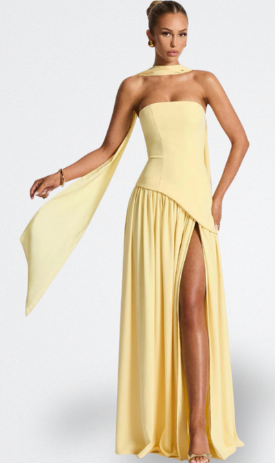 Aria | Lange Strapless Jurk