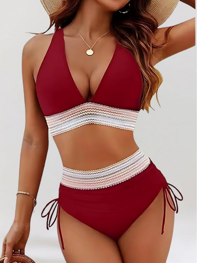 Isa | Bikini Set met Buikcontrole en Hoge Taille