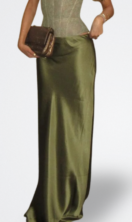 Rina | Jurk met Elegante Glans