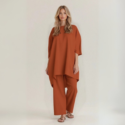 Silvia | Compleet in ambachtelijk stof