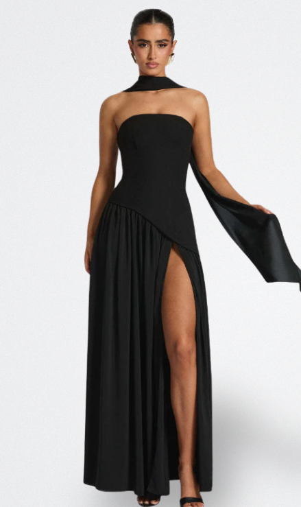 Aria | Lange Strapless Jurk