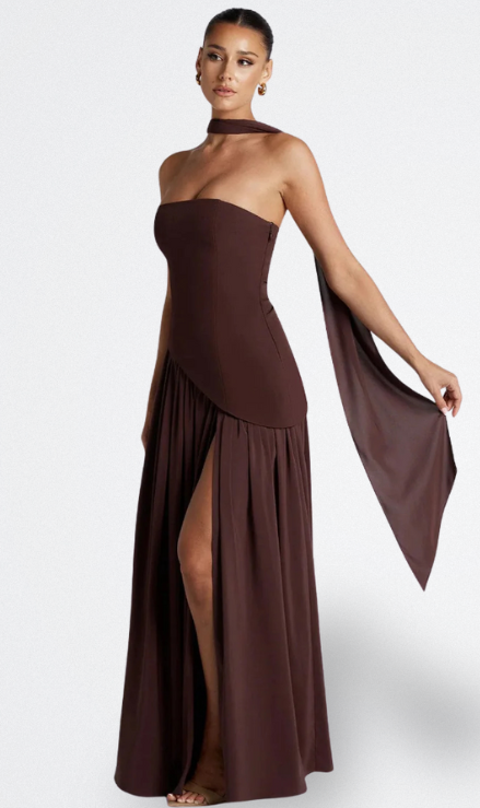 Aria | Lange Strapless Jurk