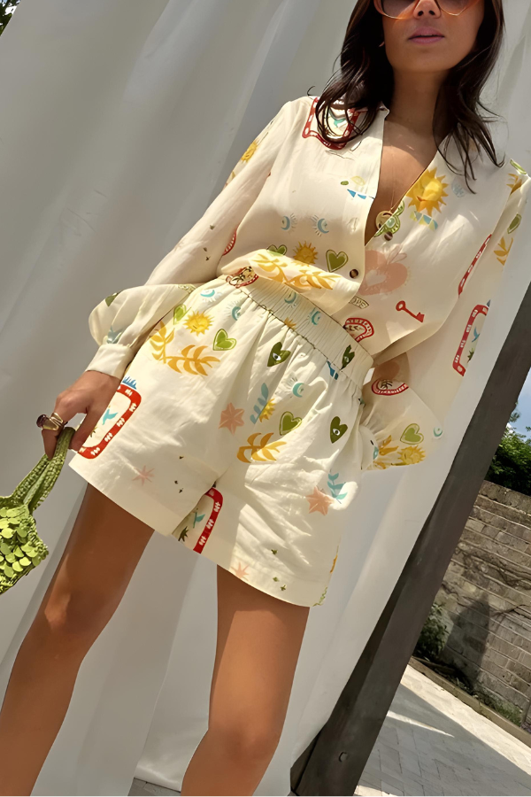 Lacey™  | Lange Mouwen en Korte Set