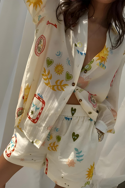 Lacey™  | Lange Mouwen en Korte Set