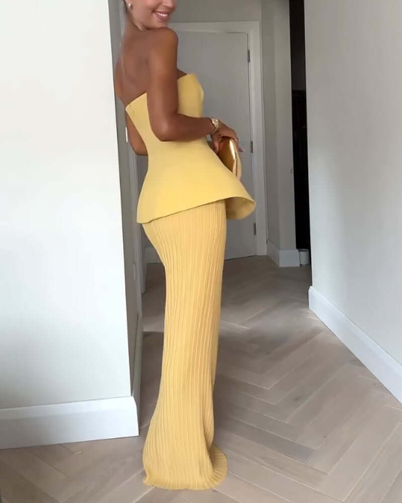 Luna | Elegantie Zonder Bandjes met Verfijnde Valling