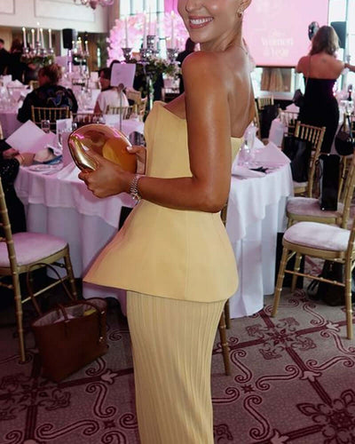 Luna | Elegantie Zonder Bandjes met Verfijnde Valling