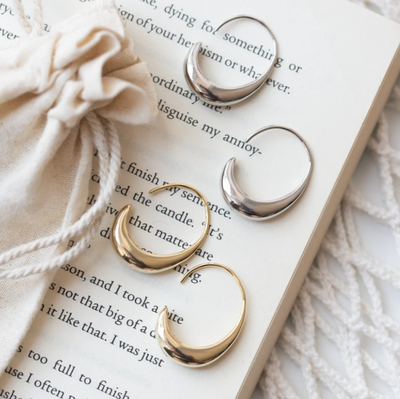 Luxe gouden en zilveren oorbellen