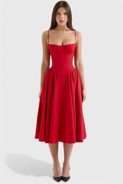 Felicity Korset Midi Jurk