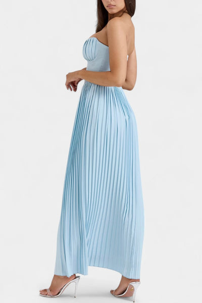Alyce Strapless Geplooide Jurk