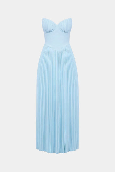 Alyce Strapless Geplooide Jurk