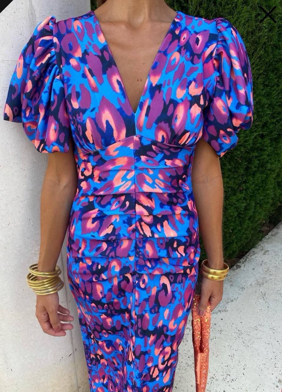 Élodie | Lange en kleurrijke jurk