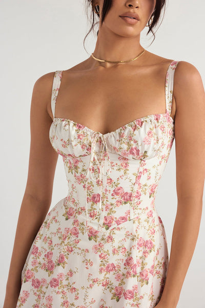 Flora Corset A-Lijn Midi Jurk