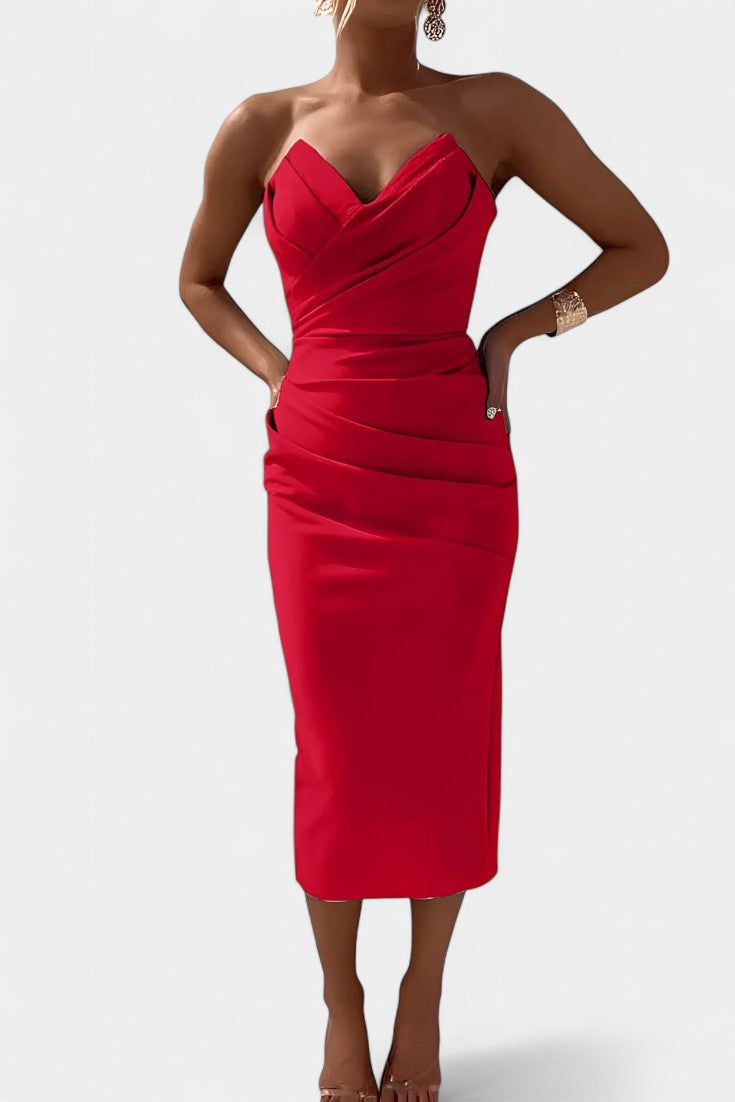 Iveta Strapless Backless Dress